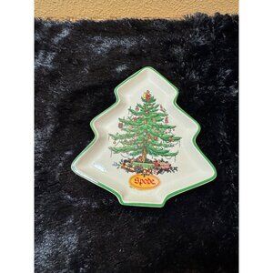 Spode Christmas Tree Shaped Ceramic Nut Dish/ Trinket Dish/Key Holder